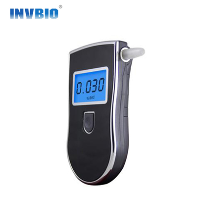 Appareil de contrôle portatif précis d'alcool de police de Breathalyzer d'affichage à cristaux liquides de contre-jour bleu