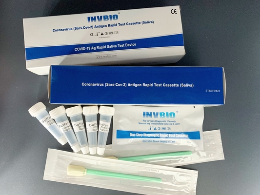 Cassette d'essai d'antigène de Rtk de syndrôme respiratoire aigu grave de Covid 19 et essai rapides de lucette de salive