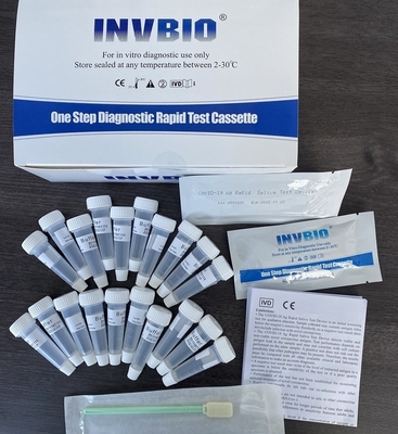 Exactitude rapide du kit 98,21% d'essai d'antigène de salive du syndrôme respiratoire aigu grave SARS-CoV-2
