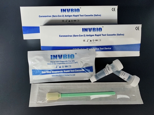 Boîte d'autotest du kit 25pcs/de salive d'antigène du syndrôme respiratoire aigu grave SARS-CoV-2