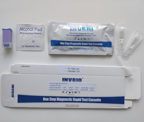 Essai Kit One Step Self Testing INVBIO d'anticorps d'IgG IgM du syndrôme respiratoire aigu grave SARS-CoV-2