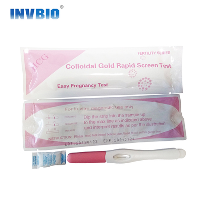 Milieu du courant femelle de Kit Hcg Pregnancy Rapid Test de maison d'essai de fertilité d'individu