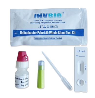 Carte rapide de résidus d'antigène de pylores AG des kits H d'essai de maladie infectieuse certifiée par CE
