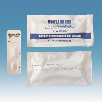 Cassettes professionnelles d'essai de Kit Medical Diagnostics Typhoid Antigen d'essai rapide typhoïde