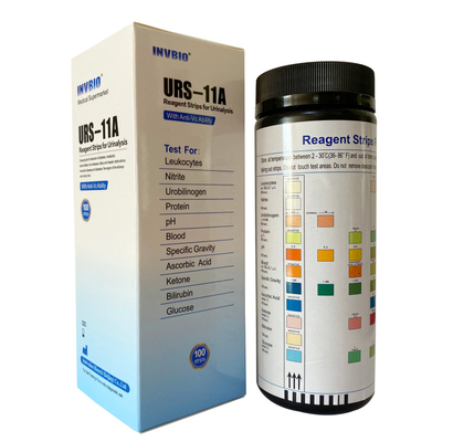 Jaugeur d'urine de bandes d'essai de réactif de paramètre de la bilirubine 10 de glucose