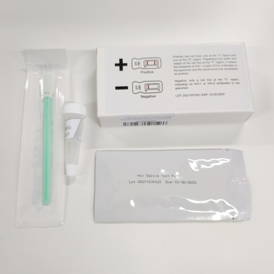 Kits médicaux d'essai rapide de maladie infectieuse d'Ivd une étape de la salive d'HIV
